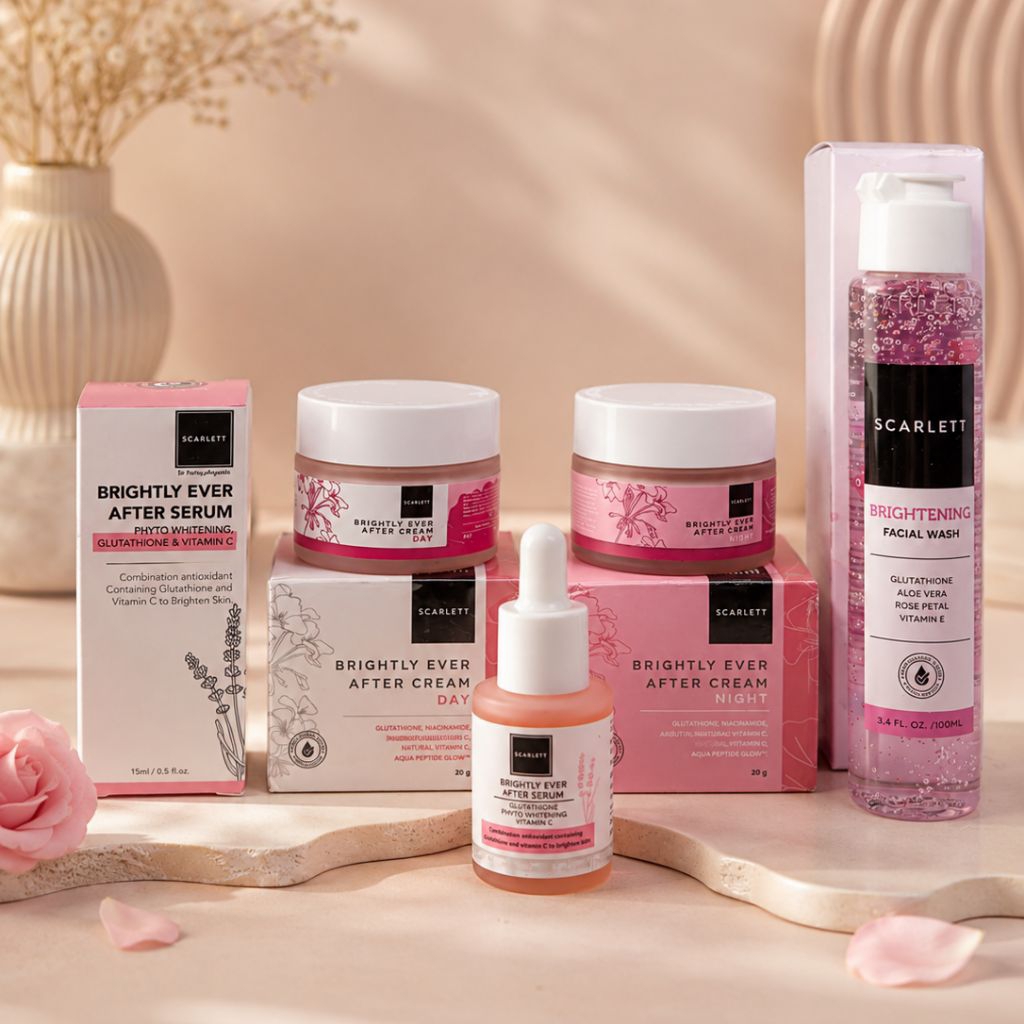 Paket Scarlett Whitening Brightly Ever After Cream/ Skincare Scarlett Whitening Glowing Original