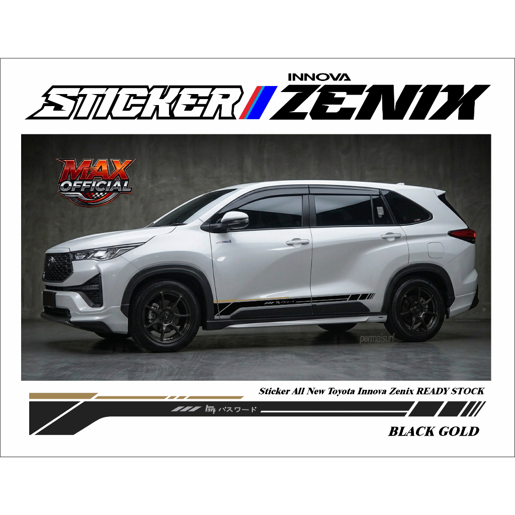 Sticker Toyota Innova Zenix All New innova Zenix Aksesoris Innova Zenix Terbaru