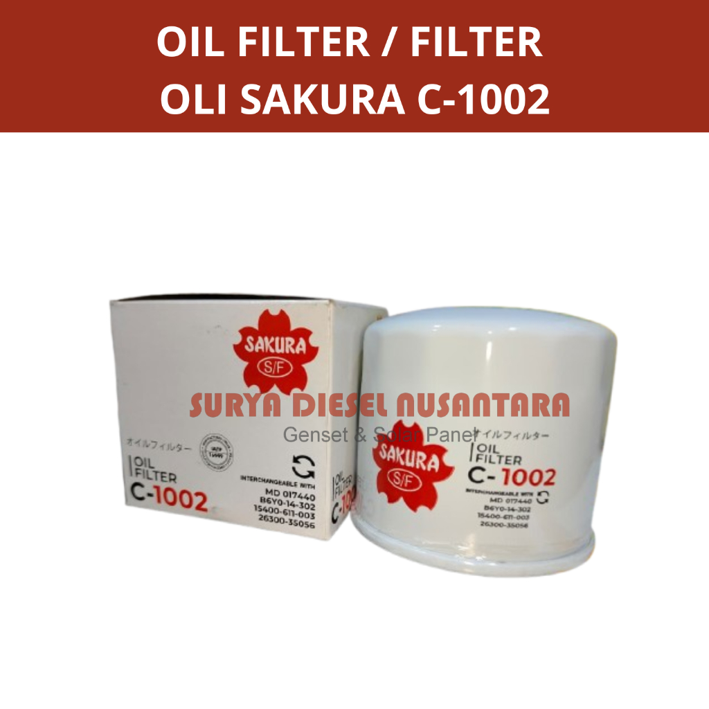 Oil Filter / Filter Oli Sakura  C-1002