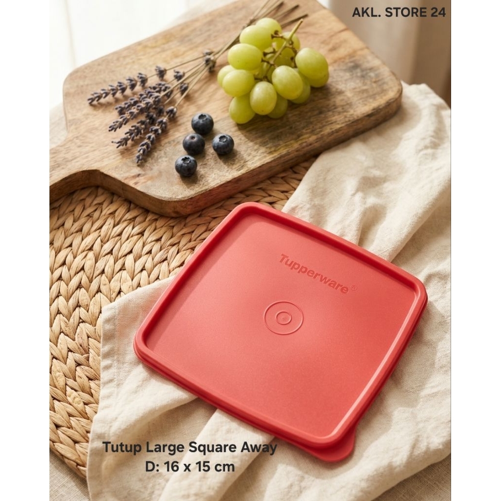 Tutup LSA (Large Square Away) 500 ml Tupperware Baru