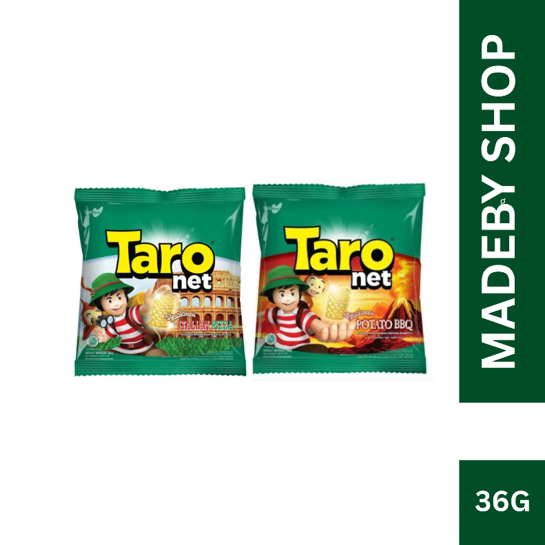 Taro Net 36G Snack Makanan Ringan Jajanan Cemilan Camilan Pedas Asin Gurih Manis Murah