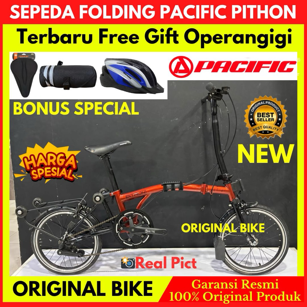 Sepeda Lipat Pacific Pithon Folding Bike New Edition