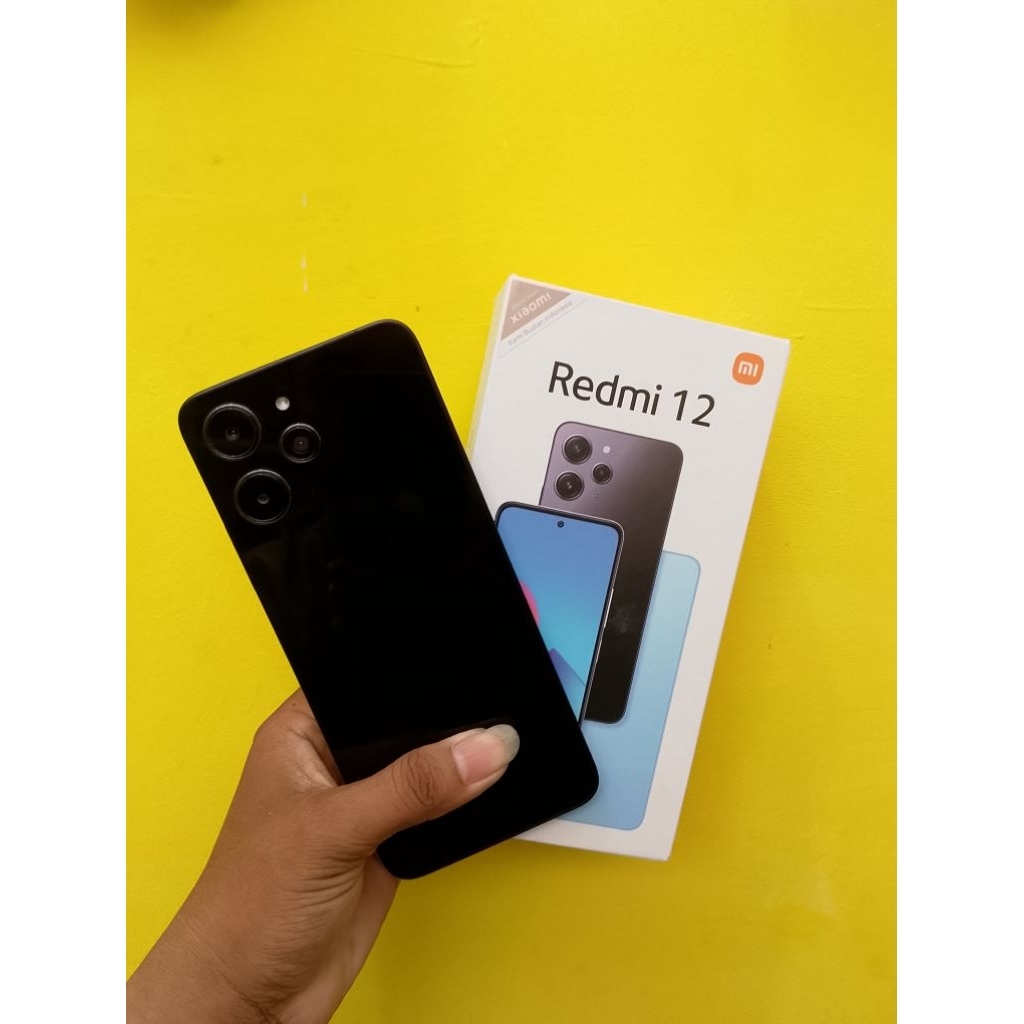 REDMI 12 ram 8+4/128 mulus hp dos