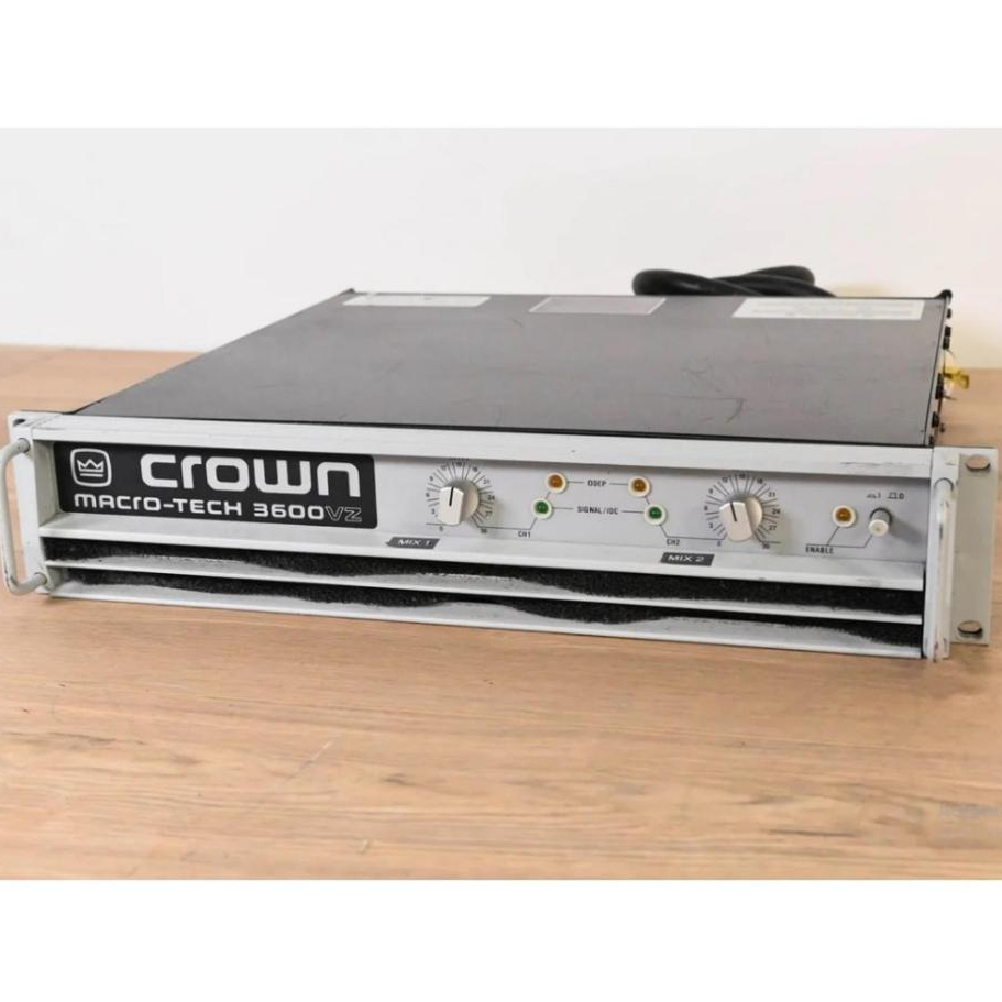 Crown Macro Tech 3600 Power Amplifier Marcotech 3600Vz / MA3600 VZ / MA 3600 VZ / MA3600 VZ