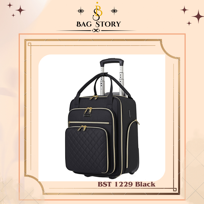 Tas Ransel Trolly Travel Oxford 1229 yg didesain Trendy & Elegan Premium waterproof untuk Traveling