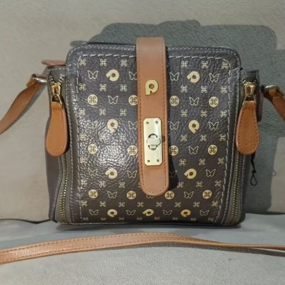 TAS SELEMPANG PAPILLON SEKEN WARNA ABUTUA MULUS