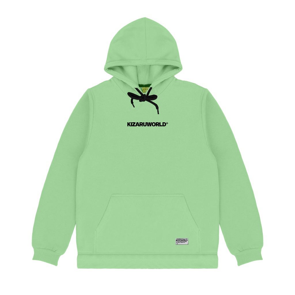 KIZARU Hoodie Sweater Little Logo SAGE GREEN