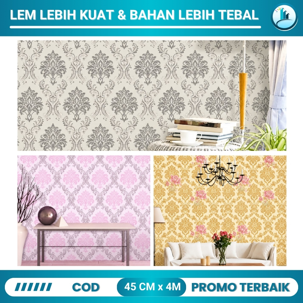PROMO TERBAIK - Wallpaper Dinding Kamar Wallpaper Dinding Ruang Tamu Wallpaper Dinding Batik