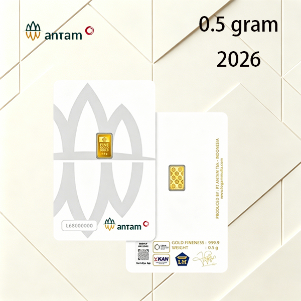 ANTAM  0.25/0.5 gram Logam Mulia Emas Barang mewah Hadiah 999.9