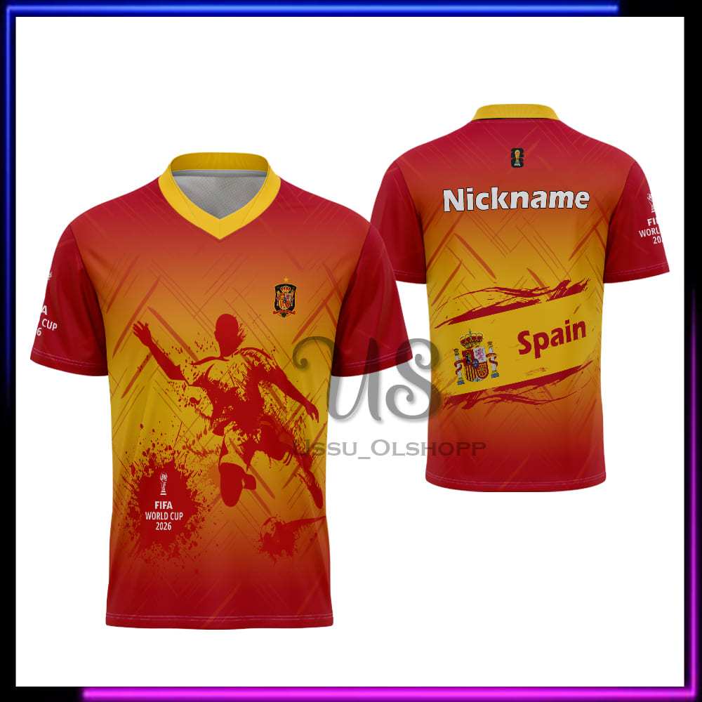 Kaos Jersey Spanyol | Jersey Bola Spanyol