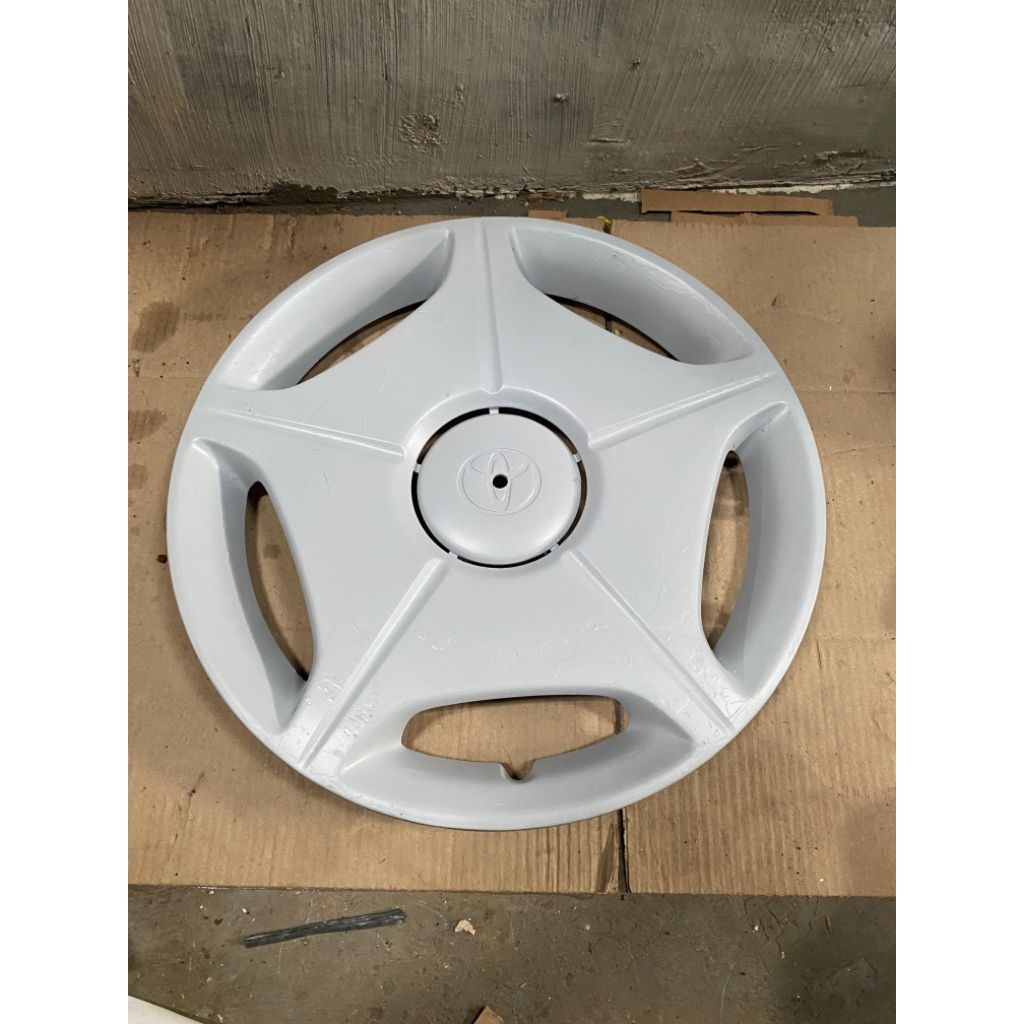 Wildop wheeldof dop cover tutup velg kaleng mobil Toyota hiace ring 15 kondisi bahan repair