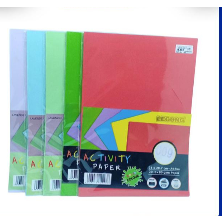 KERTAS WARNA LEGONG F4 80 GRAM (20LEMBAR)