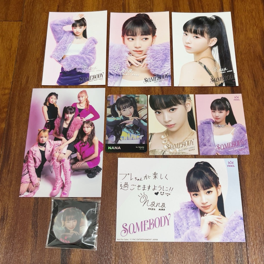Nana Prikil Unis Universe Ticket Who is Princess Predebut BULK photocard postcard badge photo pc som