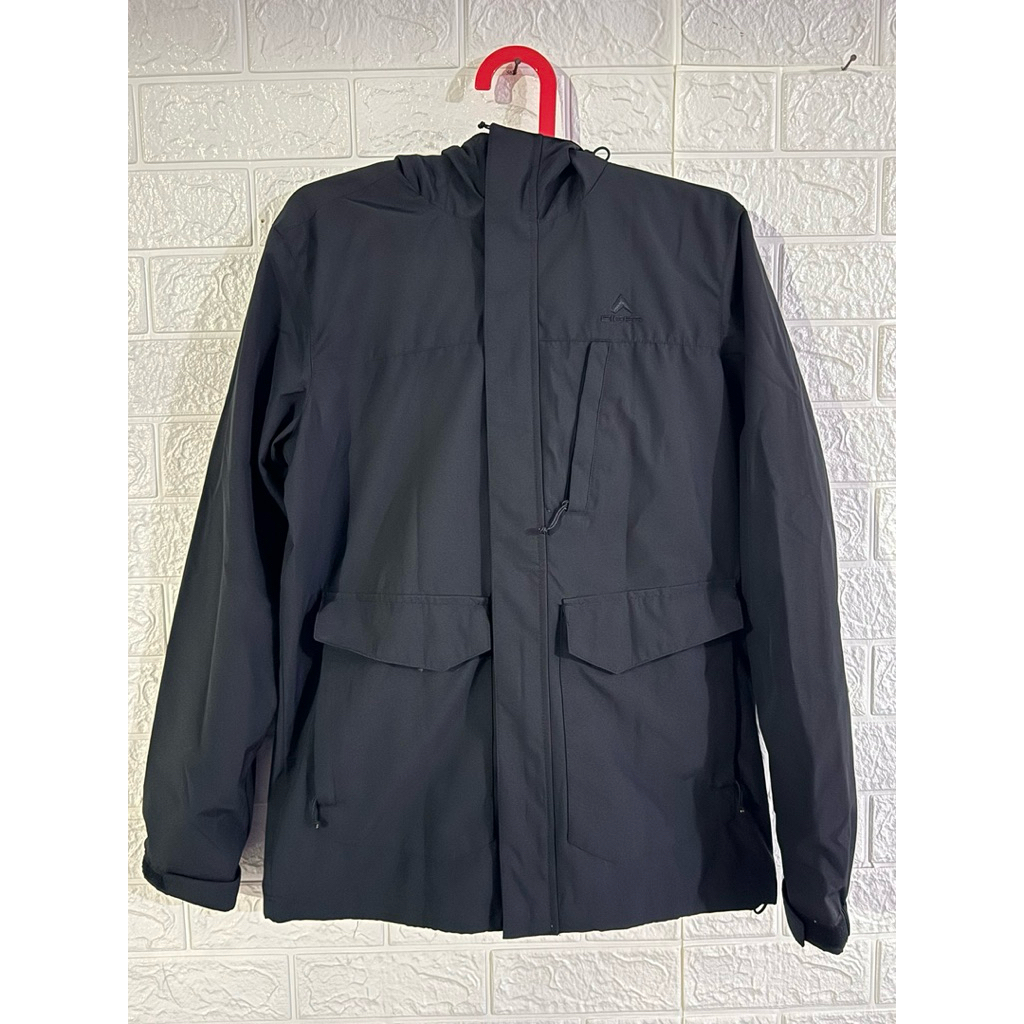 (Preloved) Jaket Eiger MS Mangrove Windproof Parka Jacket Black/Hitam Size M