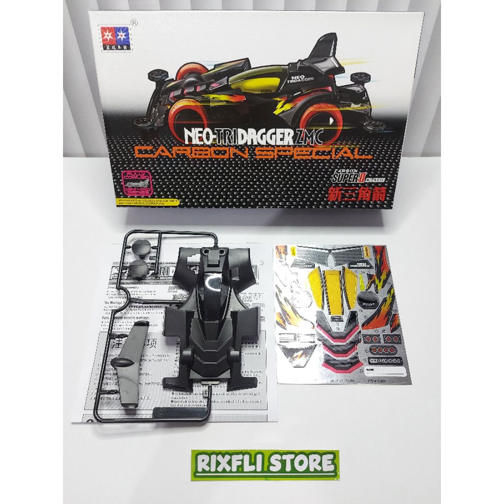 Body Tamiya KIT DAXING Series NEO TRIDAGGER ZMC CARBON SPECIAL Dapat Box nya Part Copotan KIT DAXING