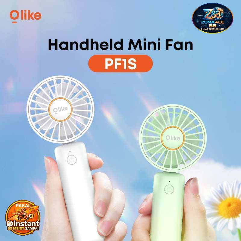 OLIKE PF1S Kipas Mini Portabel Baterai 2000mAh 3 Kecepatan Dilipat