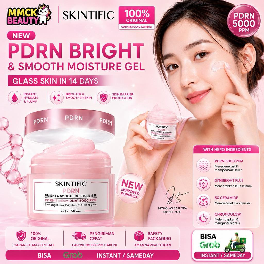 SKINTIFIC-PDRN Bright & Smooth Moisturizer – Brightening & Hydrating Cream Wajah untuk Semua Jenis K