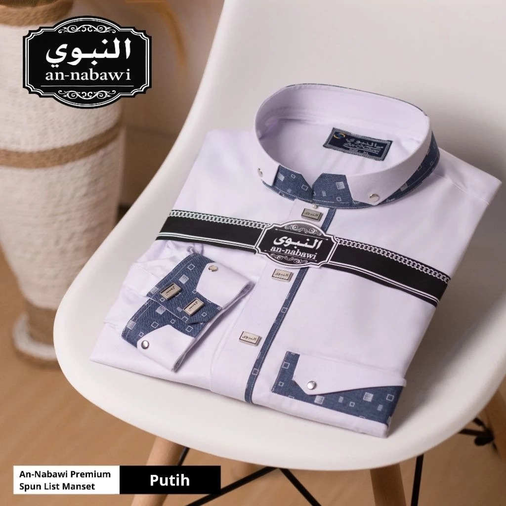 JUBAH GAMIS KATUN ANNABAWI PREMIUM MANSET KOMBINASI //ALBADAR/ALNOOR/ALRAZ/ASHEEL/HARAMAIN/JUBAH ARA