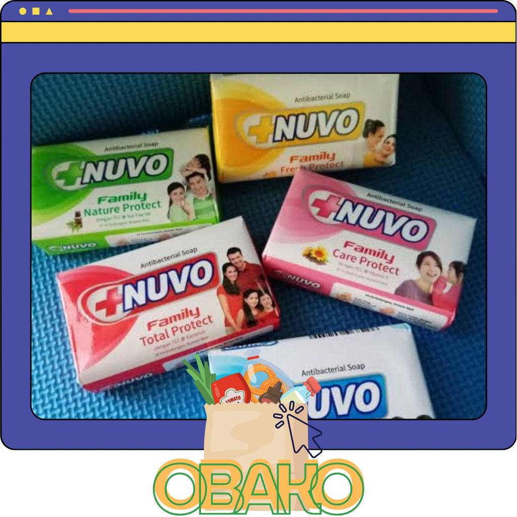 OBAKO - Sabun Batang NUVO Fres Jelita 4pcs @72gr