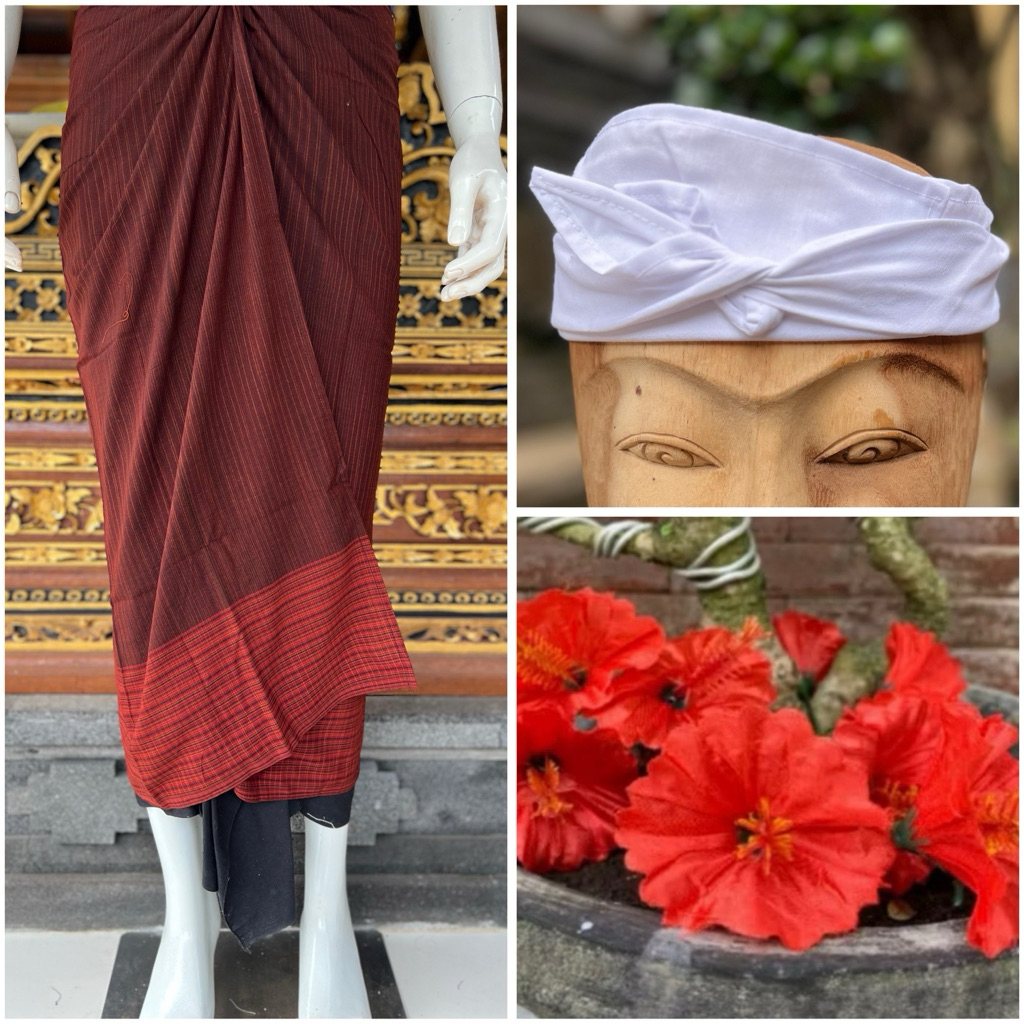 SAPUT KUNING | PAKET KOMPLIT | SAPUT + UDENG + PUCUK | PAKAIAN ADAT BALI