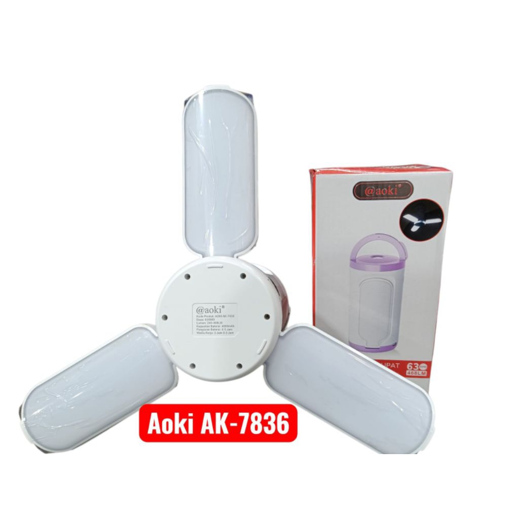 LAMPU EMERGENCY AOKI AK-7836/LAMPU CAS CAMPING LIPAT AOKI AK-7836