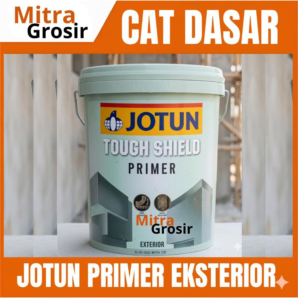 CAT DASAR JOTUN EKSTERIOR | JOTUN TOUGH SHIELD PRIMER 25 KG / 18 LITER  | JOTUN SEALER EXTERIOR | KE