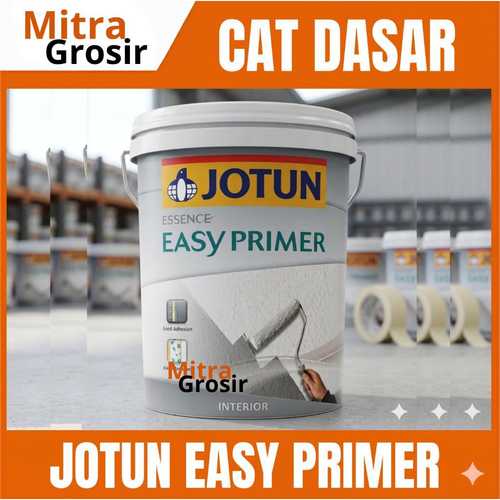 CAT DASAR JOTUN 5KG INTERIOR | JOTUN EASY PRIMER 5KG / 3.5L| KEMASAN GALON