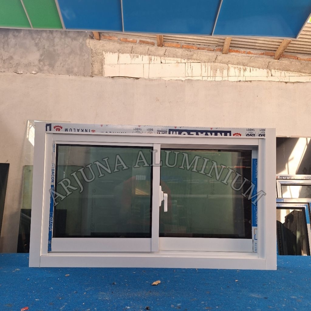 Jendela Sliding Aluminium 1 Set 80x60