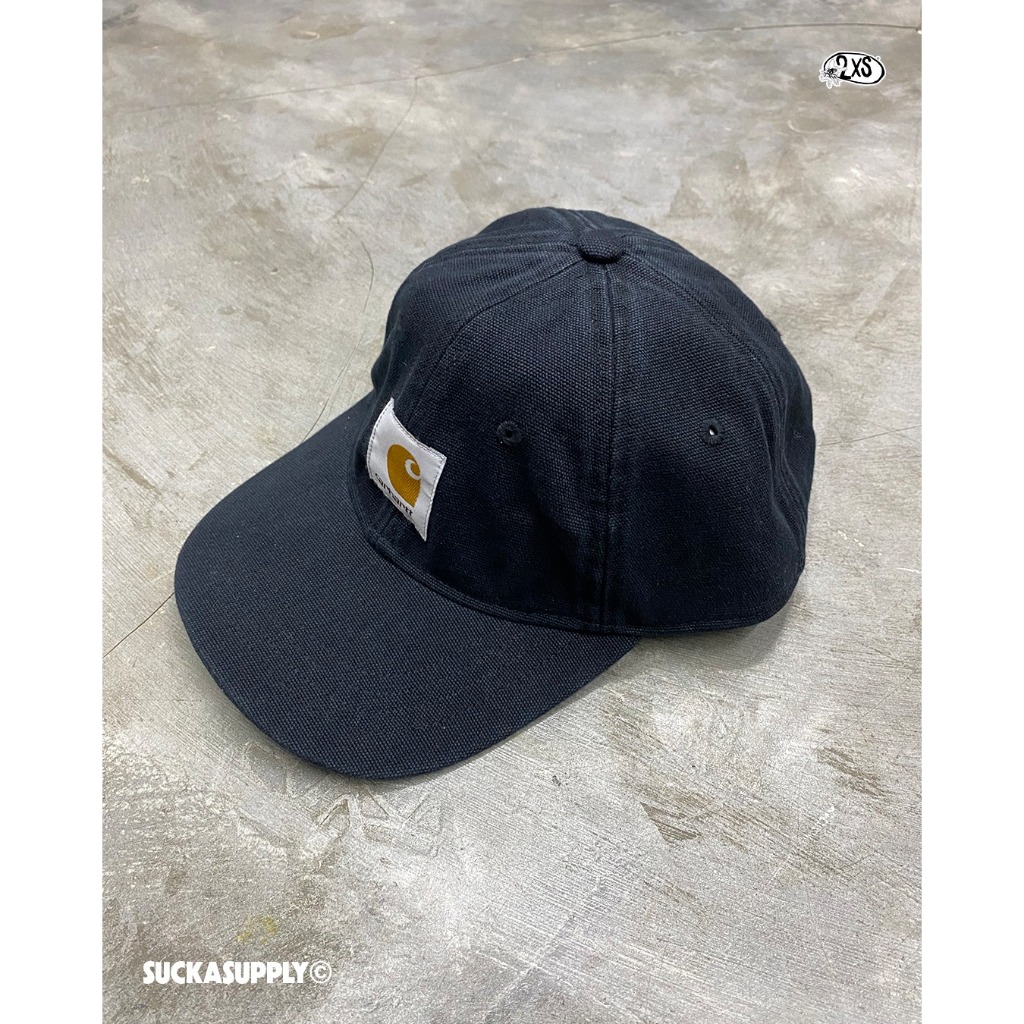 CARHARTT WIP CANVAS 6PANEL CAP - BLACK /WASH