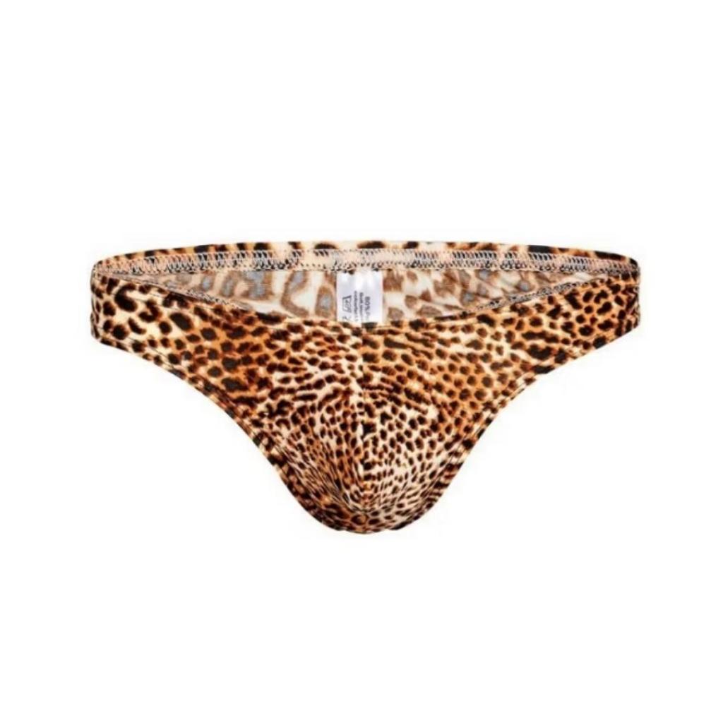 CELANA DALAM PRIA THONG LEOPARD PREMIUM MOTIF MACAN TUTUL LORENG