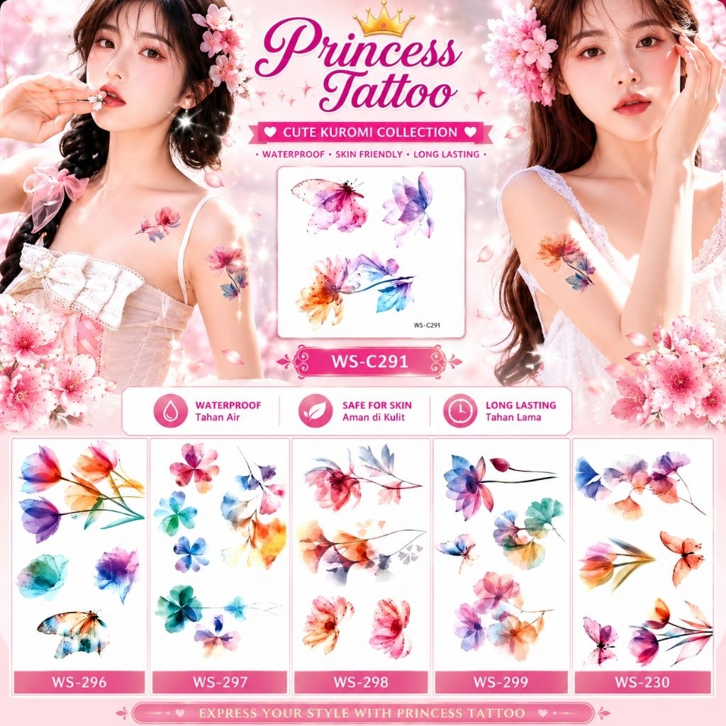 TATTO | Tatto temporer | Tatto Flower | Sticker tatto