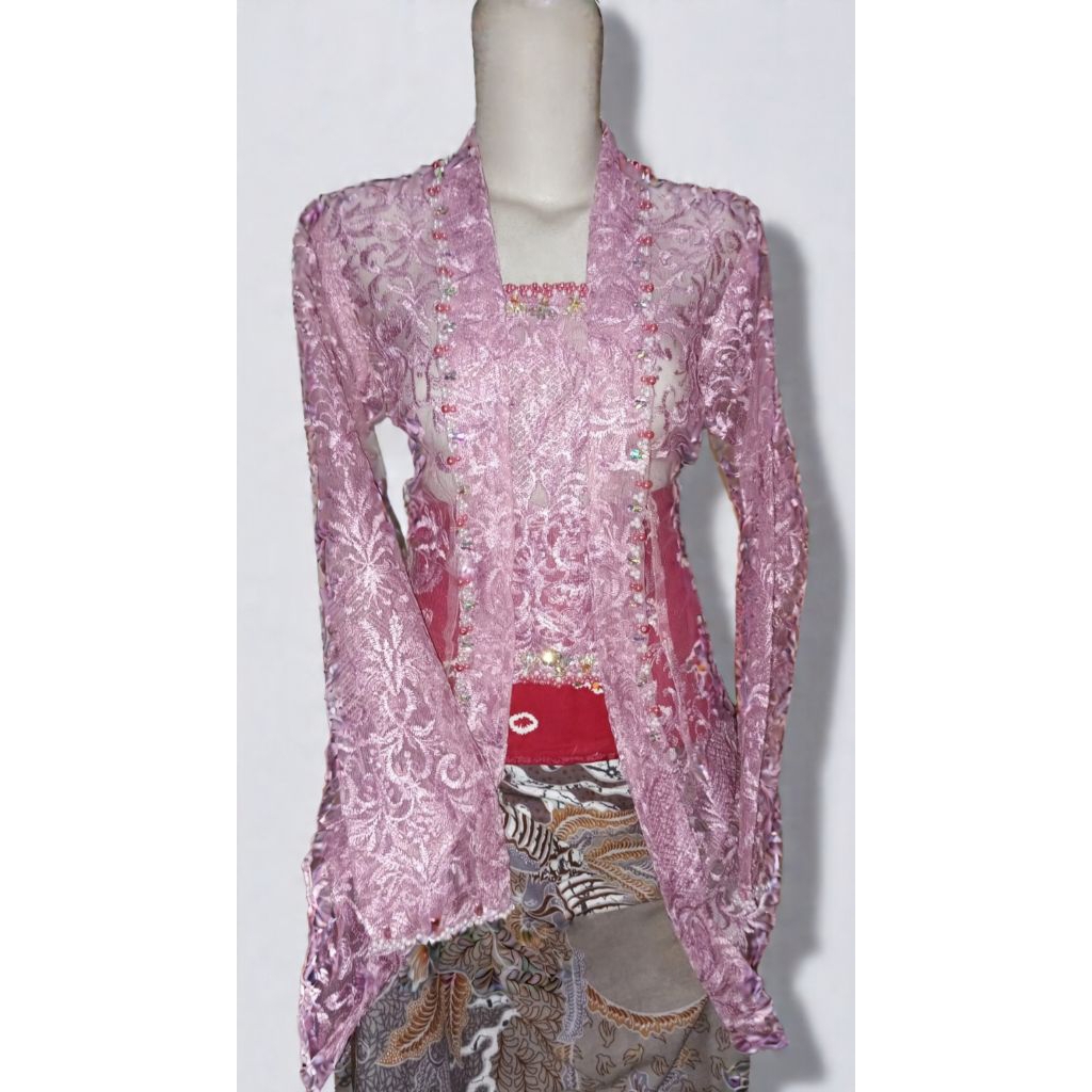 set kebaya kutu baru angkin jumputan rok lilit batik