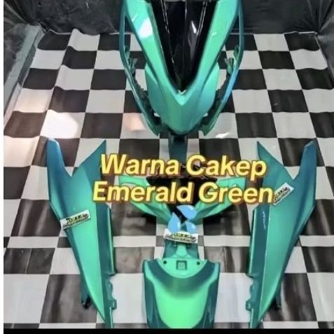 CAT PU EMERALD GREEN KUALITAS PREMIUM CAT MOTOR CAT MOBIL
