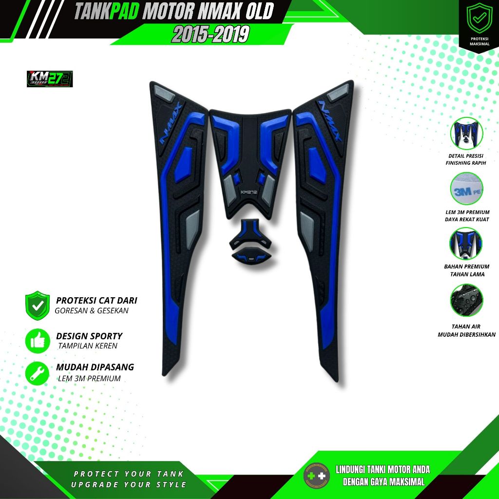 Aksesoris Motor Nmax Old / Tankpad Nmax thn 2015 SD 2019 / Deckpad Nmax Old