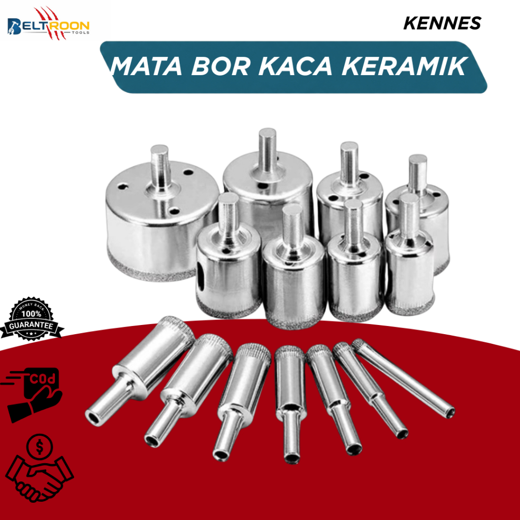 Mata Bor Kaca Keramik Granit Marmer Batu Porselen Diamond Hss Holesaw Pelubang/Mata Bor Keramik
