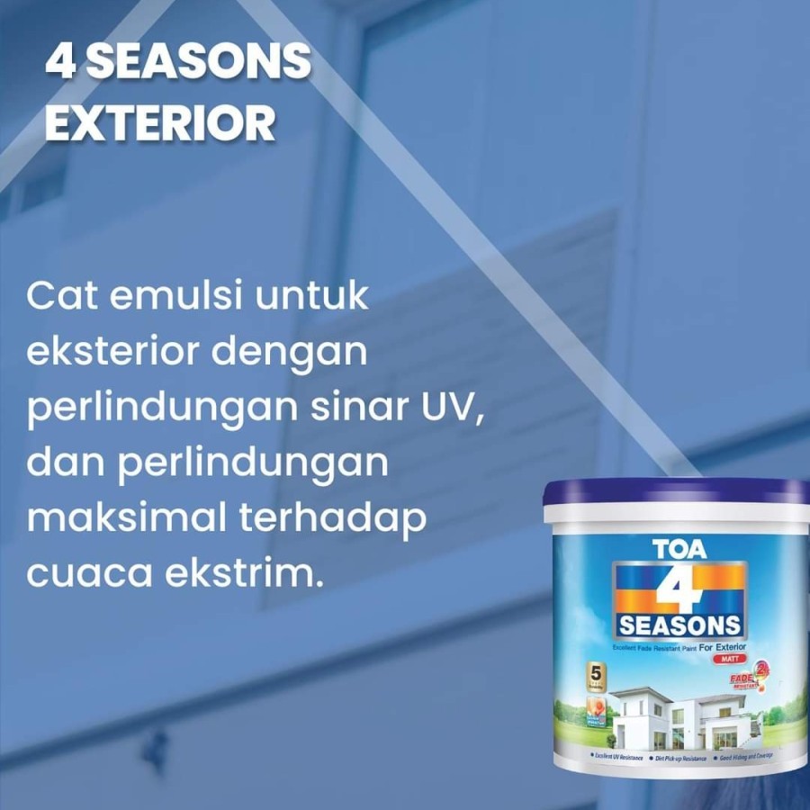 TOA 4SEASONS EXTERIOR | CAT TEMBOK EXTERIOR TINTING 2.5 Ltr