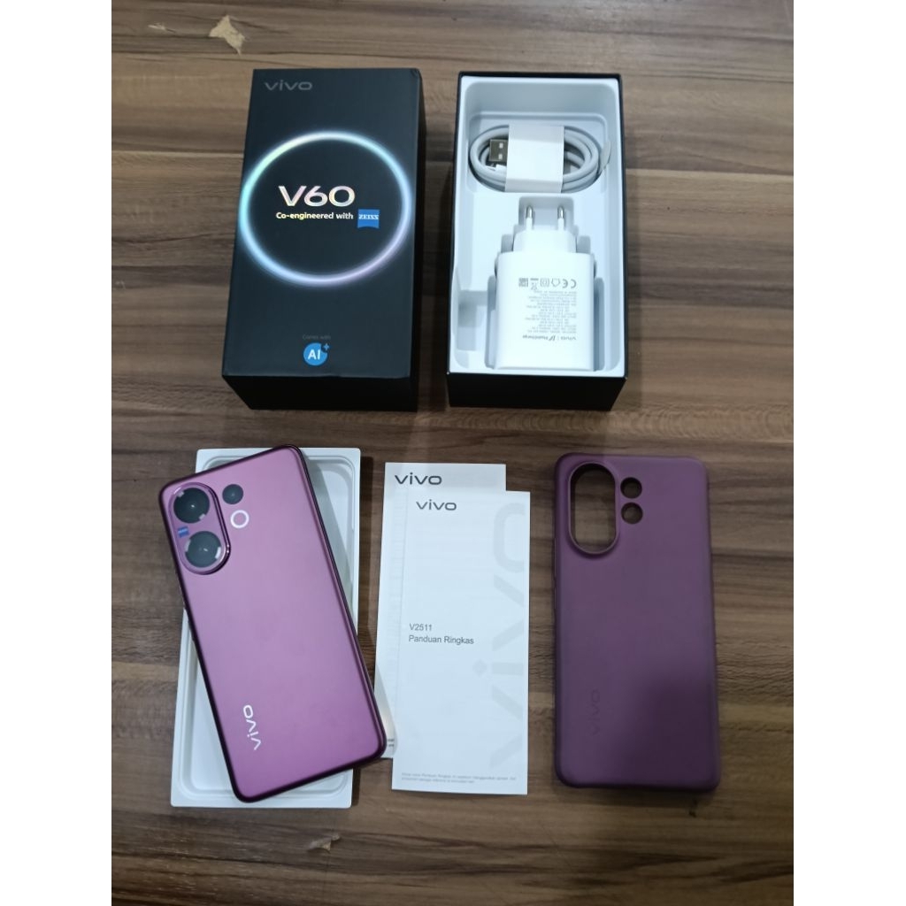 Vivo V60 5G 8/256 seken kondisi mulus
