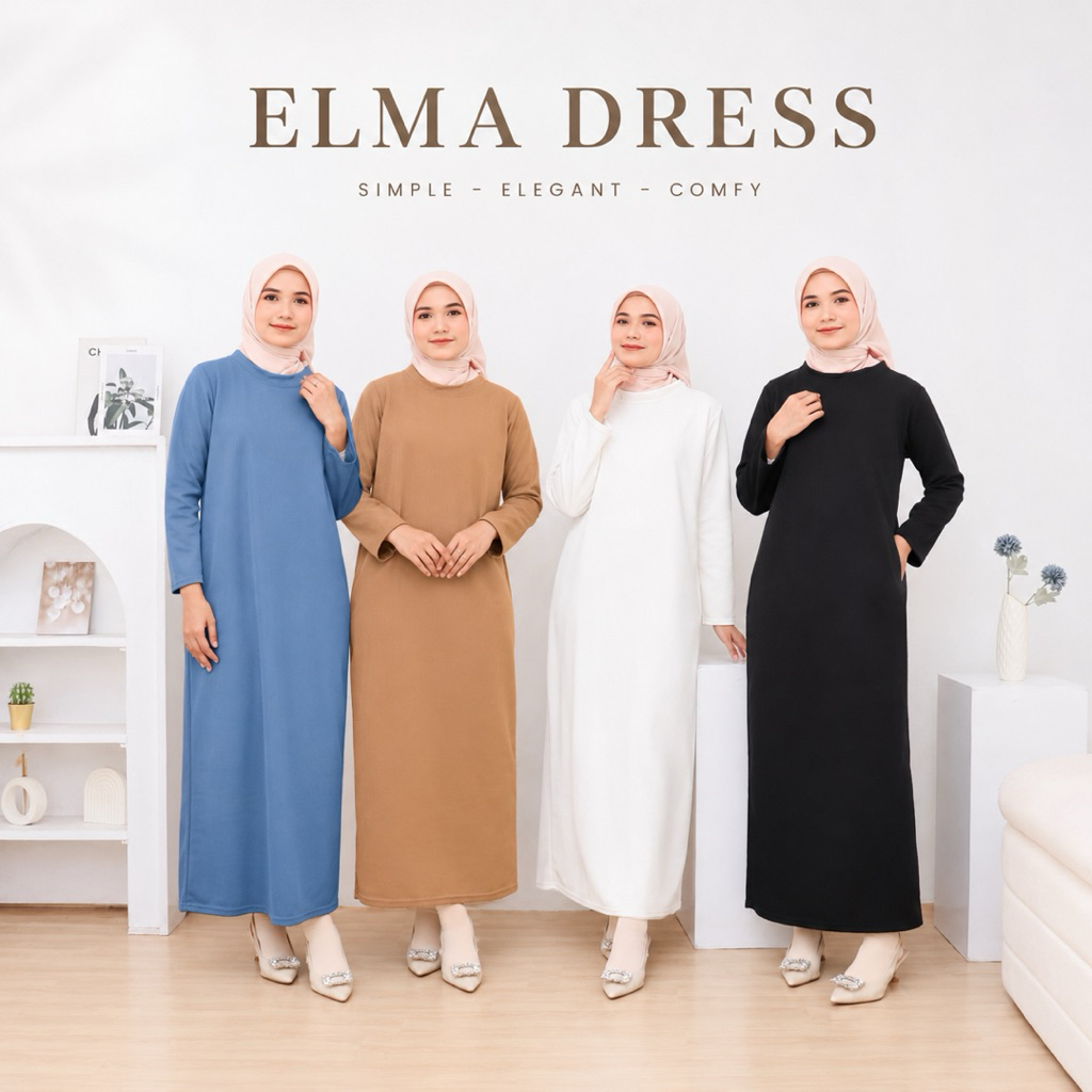 (PREMIUM) INNER DRESS RAJUT RIB MANGO PREMIUM LENGAN PANJANG BY MISHA LABEL / LONG DRESS RAJUT LENGA