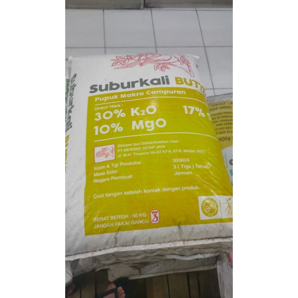 Pupuk Suburkali Butir 50 kg