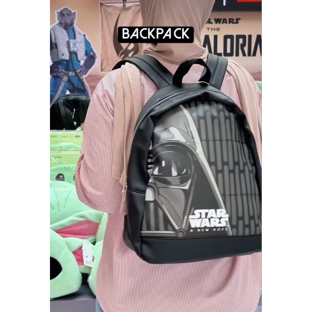 Tas Ransel Backpack Dart Vader/ Star Wars Miniso x Star Wars
