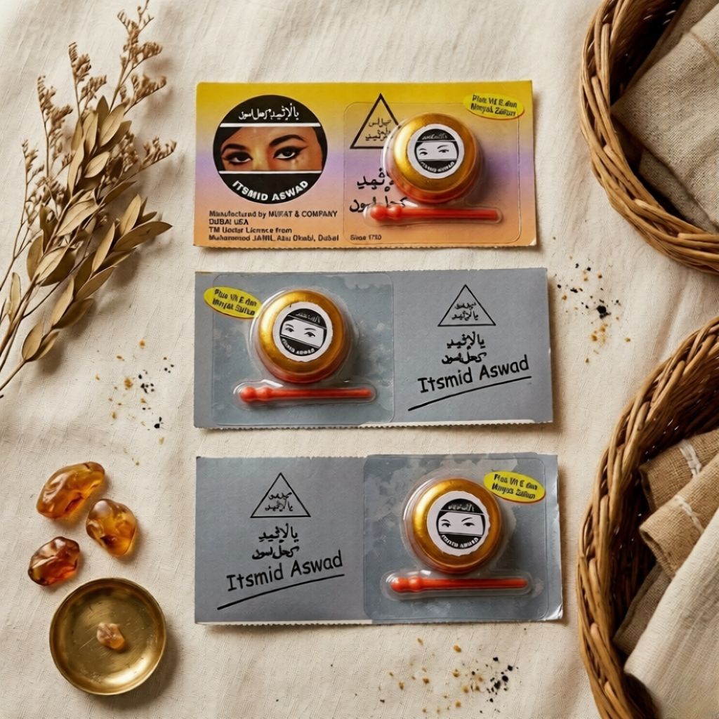 Celak Mata Hashmi Kajal Itsmid Aswad Celak Mata Arab Asli Original Pakistan Bubuk Pasta Stick