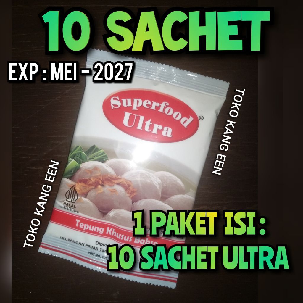 TEPUNG KHUSUS BAKSO - ULTRA SUPERFOOD - PERENYAH dan PENGENYAL BAKSO - HALAL