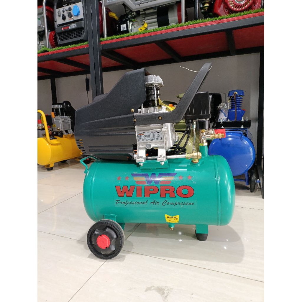 Kompresor Portable WIPRO GEMINI-240 1 HP 24L OLI / Kompresor Portable Angin