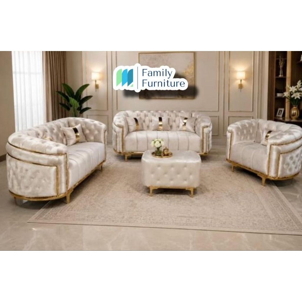 Sofa Turki 321 + Meja Kaca (SL) (M.EUS)