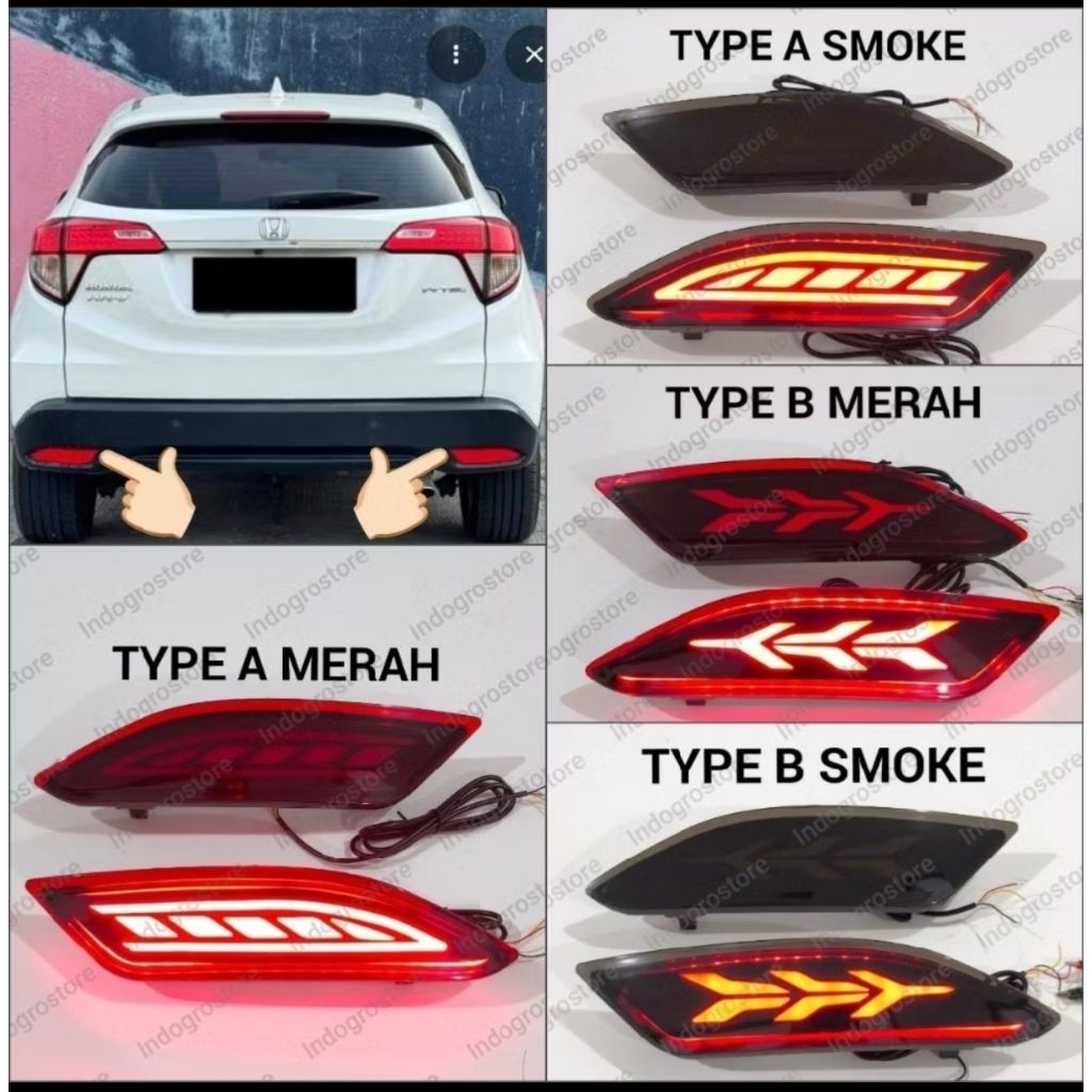 Lampu Bemper belakang HRV lampu refrektor HRV 2015 2016 2017 2018 2019 2020 2021