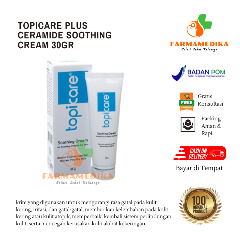 TOPICARE PLUS CERAMIDE SOOTHING CREAM 30GR - TOPICARE Ceramide Soothing Cream