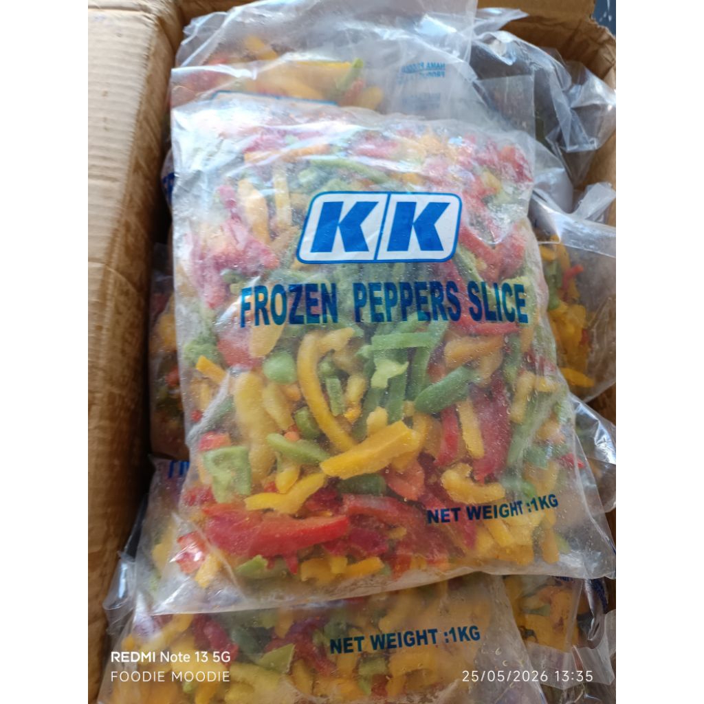 Mix paprika slice 1kg/paprika potong/ sayur paprika/ paprika frozen