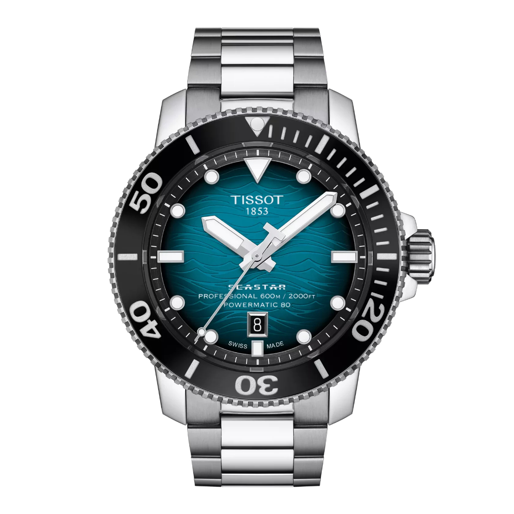 Tissot Seastar Blue Dial Jam Tangan Pria 46MM T1206071104100