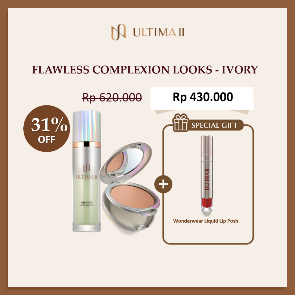 [B2G3] ULTIMA II Delicate Under Makeup Tint Aquafleur + Delicate Cream Makeup Powder Free Wonderwear