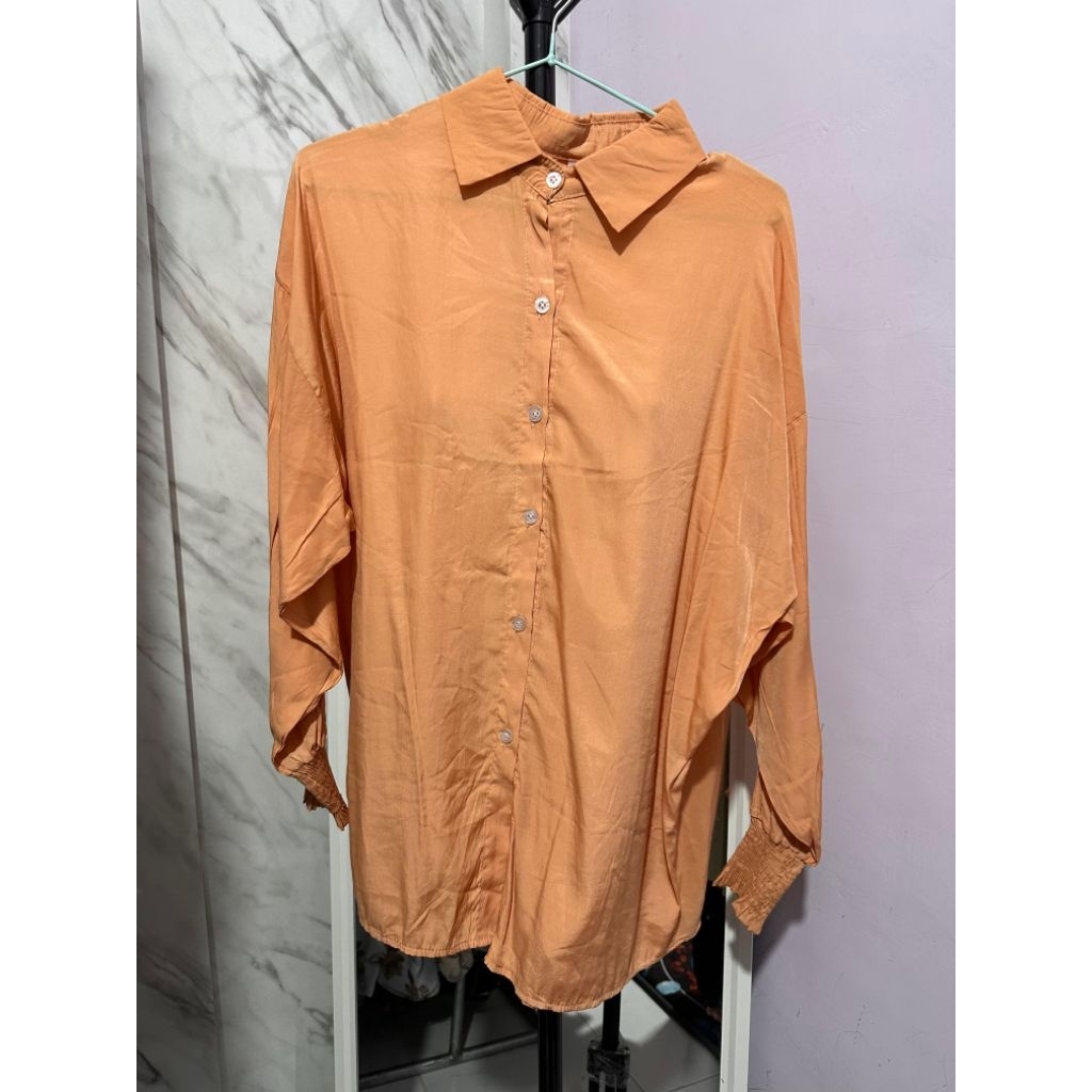 ATASAN POLOS WARNA SALEM LABU